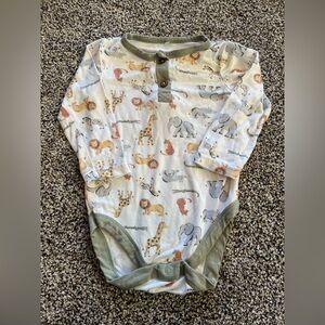 Bamboo Animal Print Baby Onesie